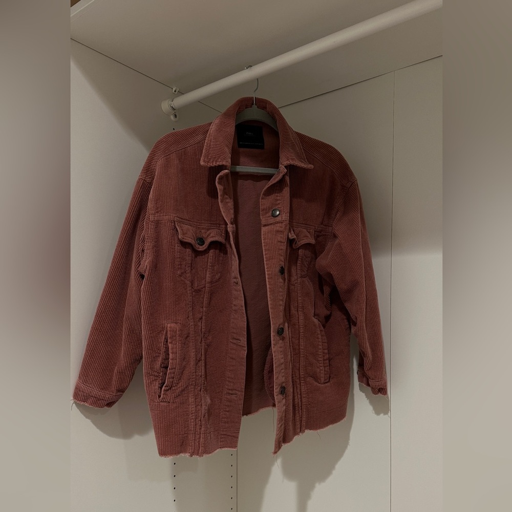 ZARA ribbed velour jaket